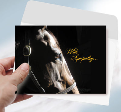 Horse Hollow Press - Horse Sympathy Card: With Sympathy.