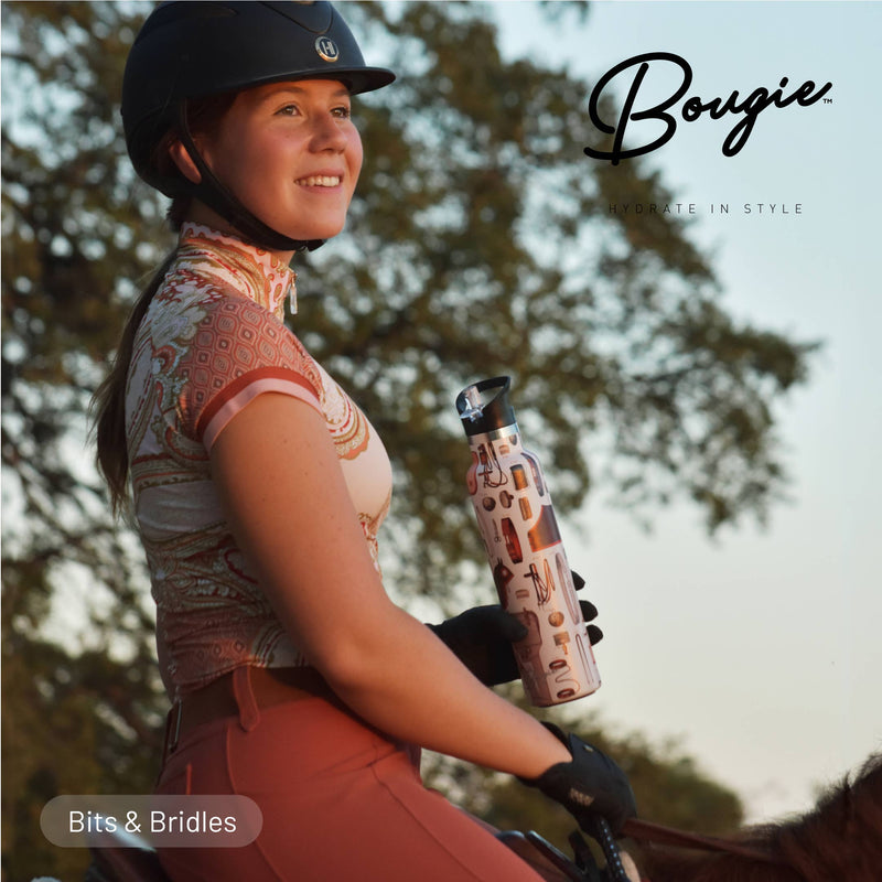 My Bougie Bottle - BITS & BRIDLES | 25 oz Insulated Bottle Flip&