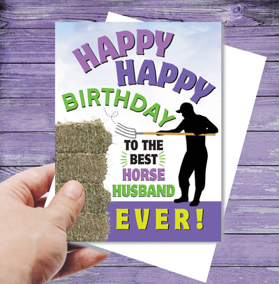 Horse Hollow Press - Horse Birthday Card: NEW To the Best Horse Husband EVER!