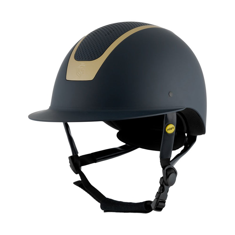crown on motorcycle helmet Equinavia Crown MIPS Riding Helmet - Black/Black Crystal