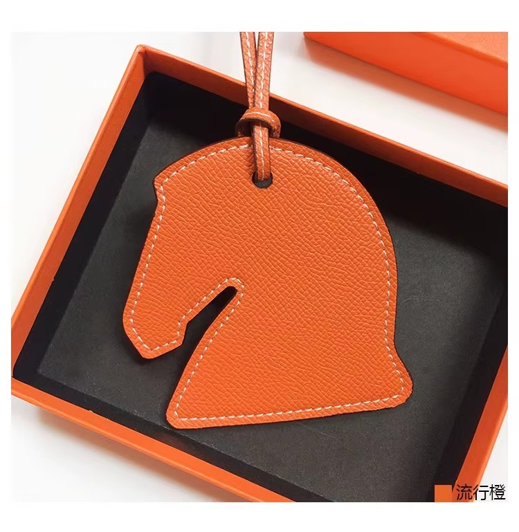 Toss Designs - Bag Charm - Horse Head Orange