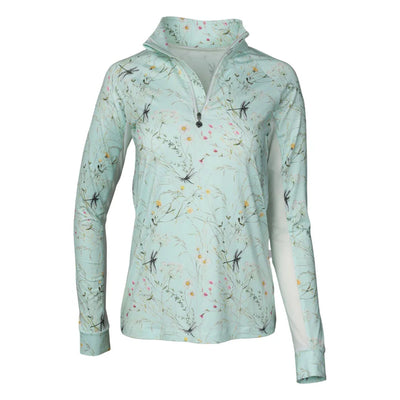 Dapplebay Equestrian Toile 1/4 Zip LS Riding Top