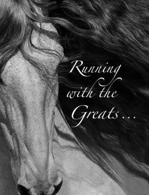 Horse Hollow Press - Horse Sympathy Card: Running with the Greats...
