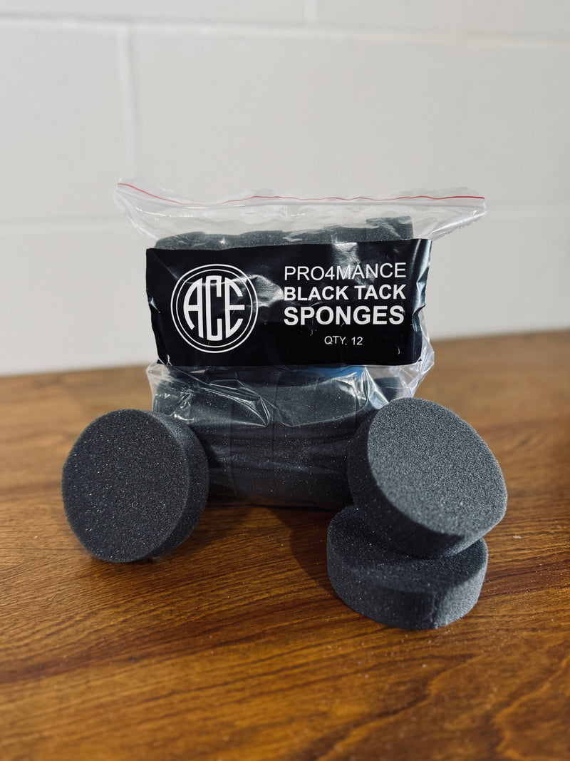 ACE Equestrian - PRO4MANCE | Black Tack Sponges (Qty. 12)