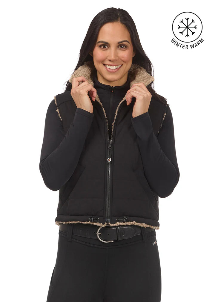 Kerrits Ladies Double Up Reversible Crop Vest FW25