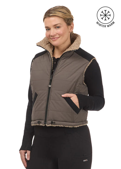 Kerrits Ladies Double Up Reversible Crop Vest FW25