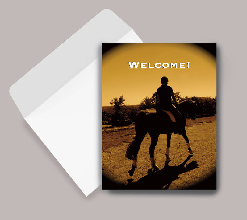 Horse Hollow Press - Horse Welcome Card: Welcome New Students Horses