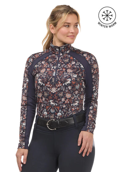 Kerrits Ladies First Level Quarter Zip Stretch Fleece Tech Top FW25
