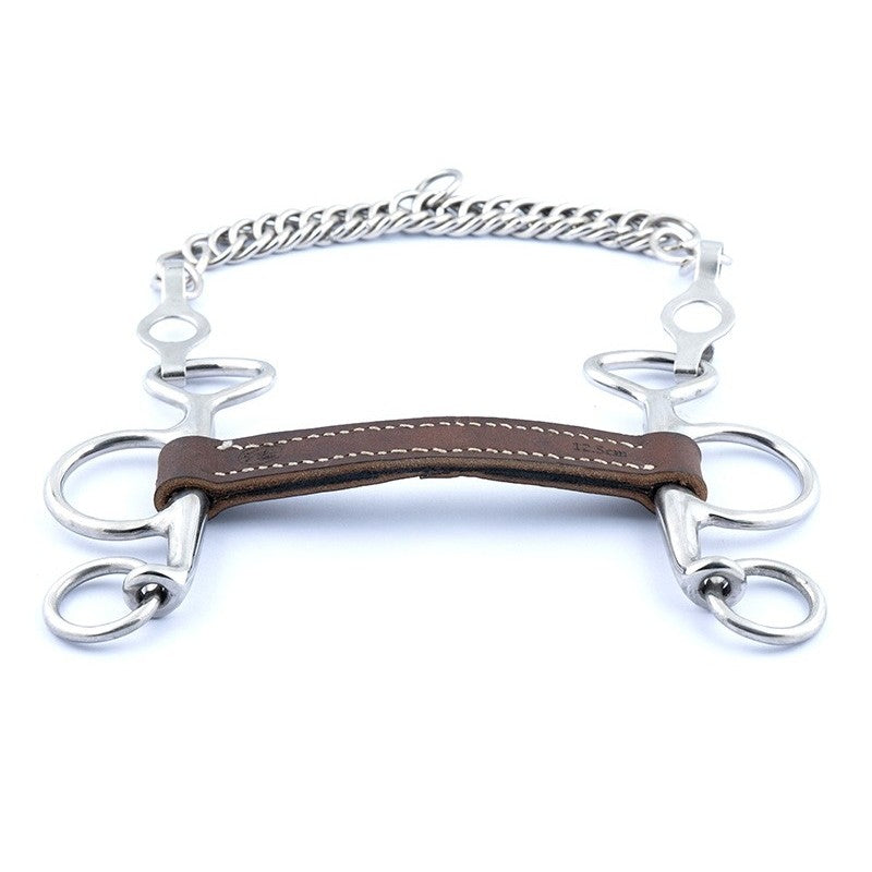 Jumpin Flat Leather Pelham Bit
