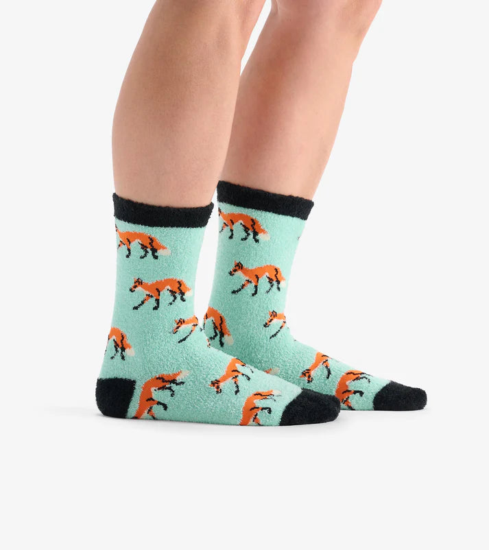 LBH Adult Foxes Fuzzy Socks