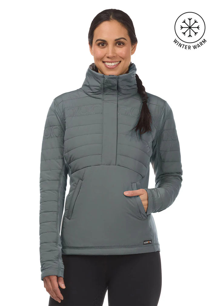 Kerrits Ladies Hoofprint Quilted Pullover Jacket FW25