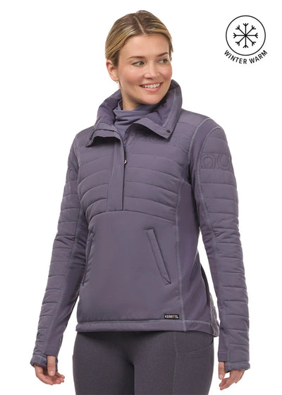 Kerrits Ladies Hoofprint Quilted Pullover Jacket FW25