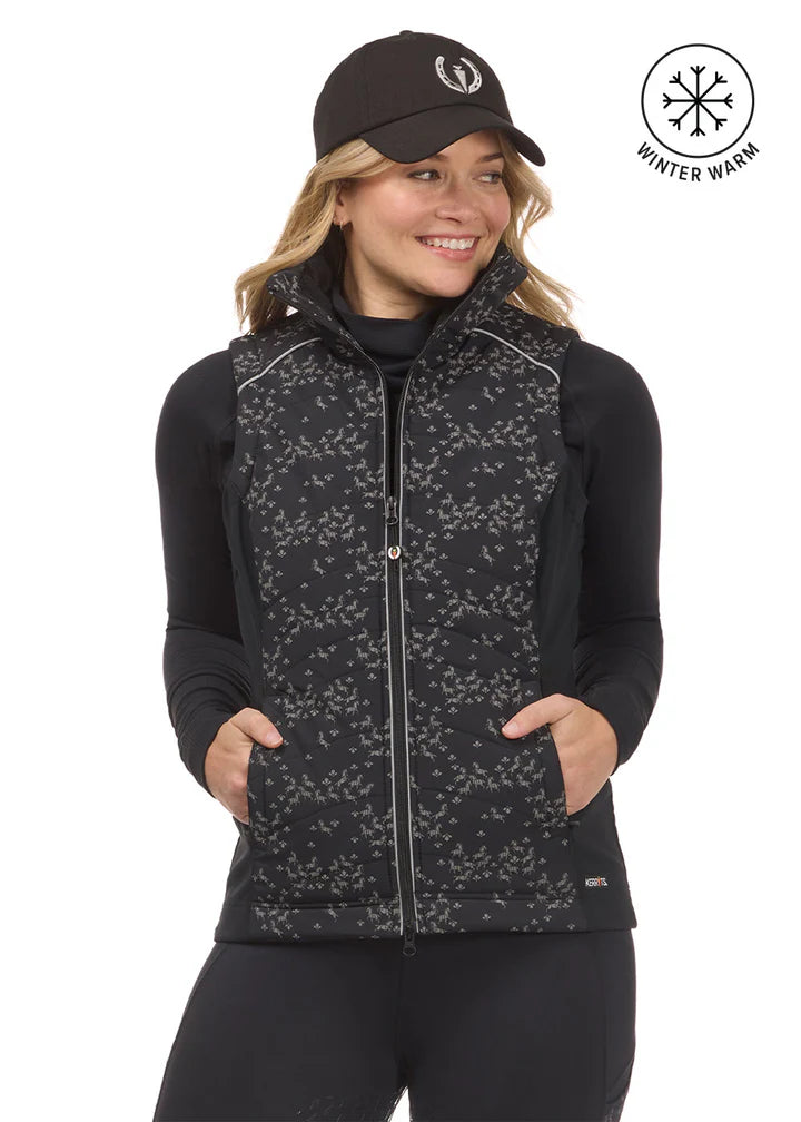 Kerrits Ladies Horse Reflection Quilted Vest FW25