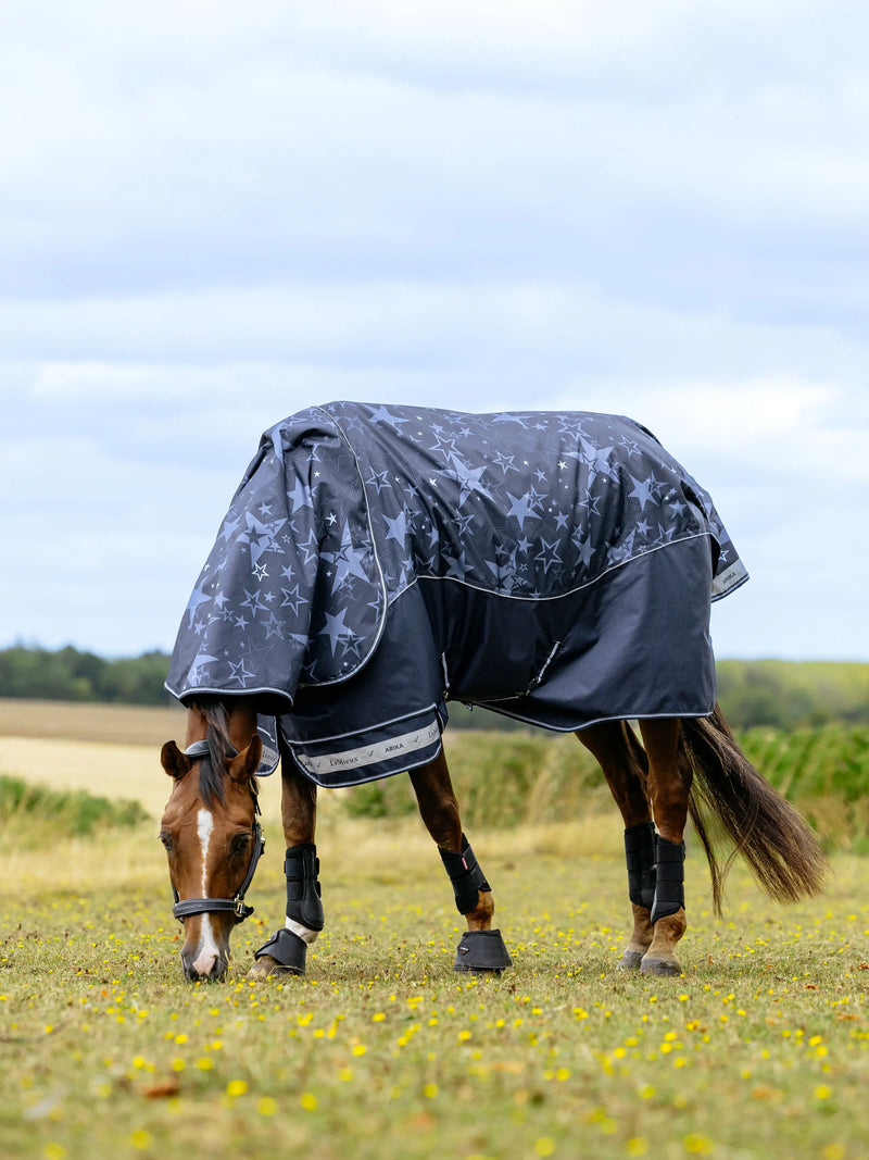 LeMieux Arika Star Turnout Rug Navy