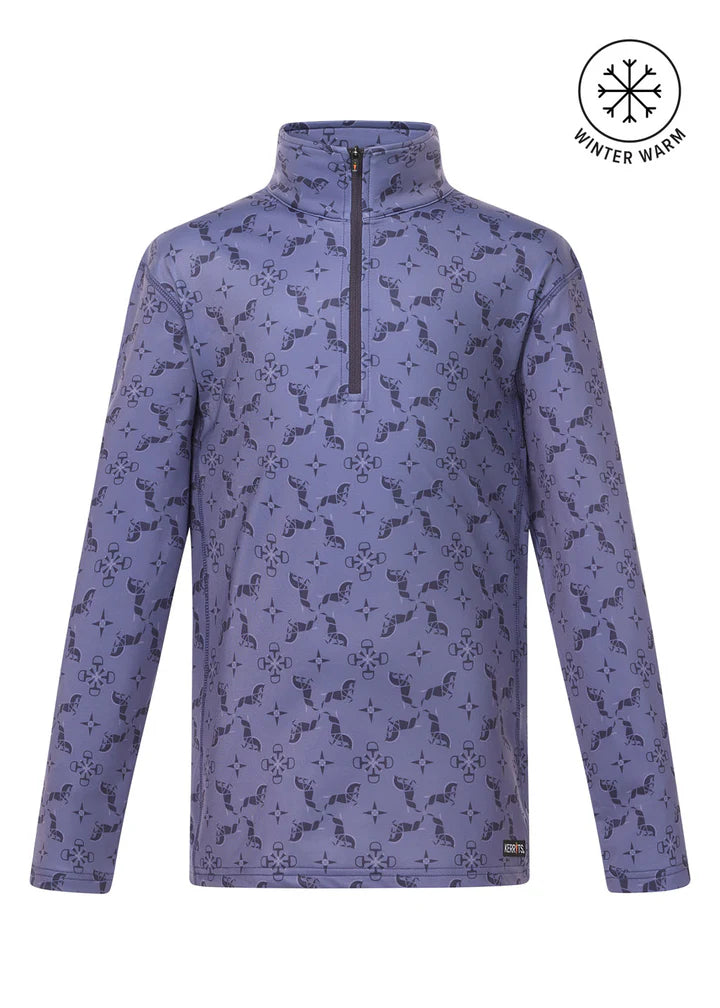 Kerrits Kids First Level Quarter Zip Stretch Fleece Tech Top FW25