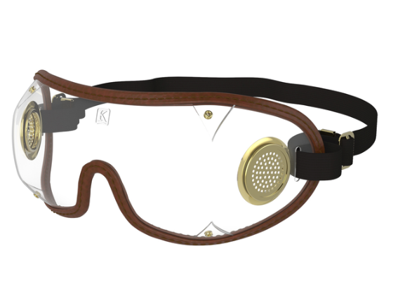 horse riding goggles Kroops Jockey Goggles - Gray Tint/Black