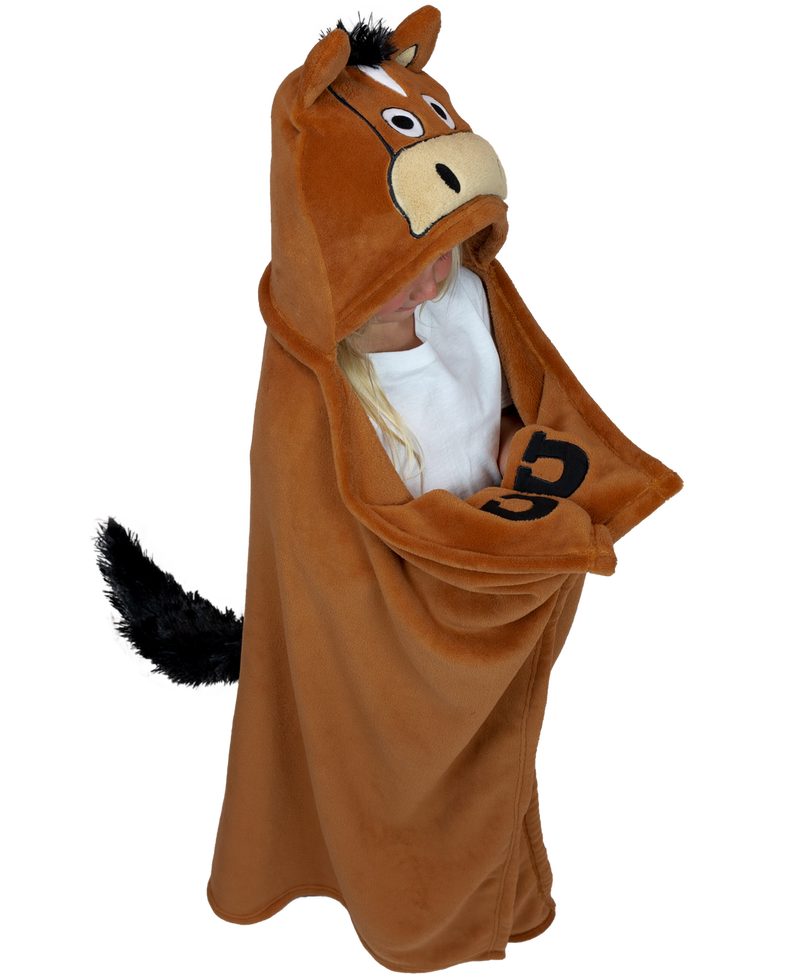 Lazy One Kids Horse Hooded Blanket FW24