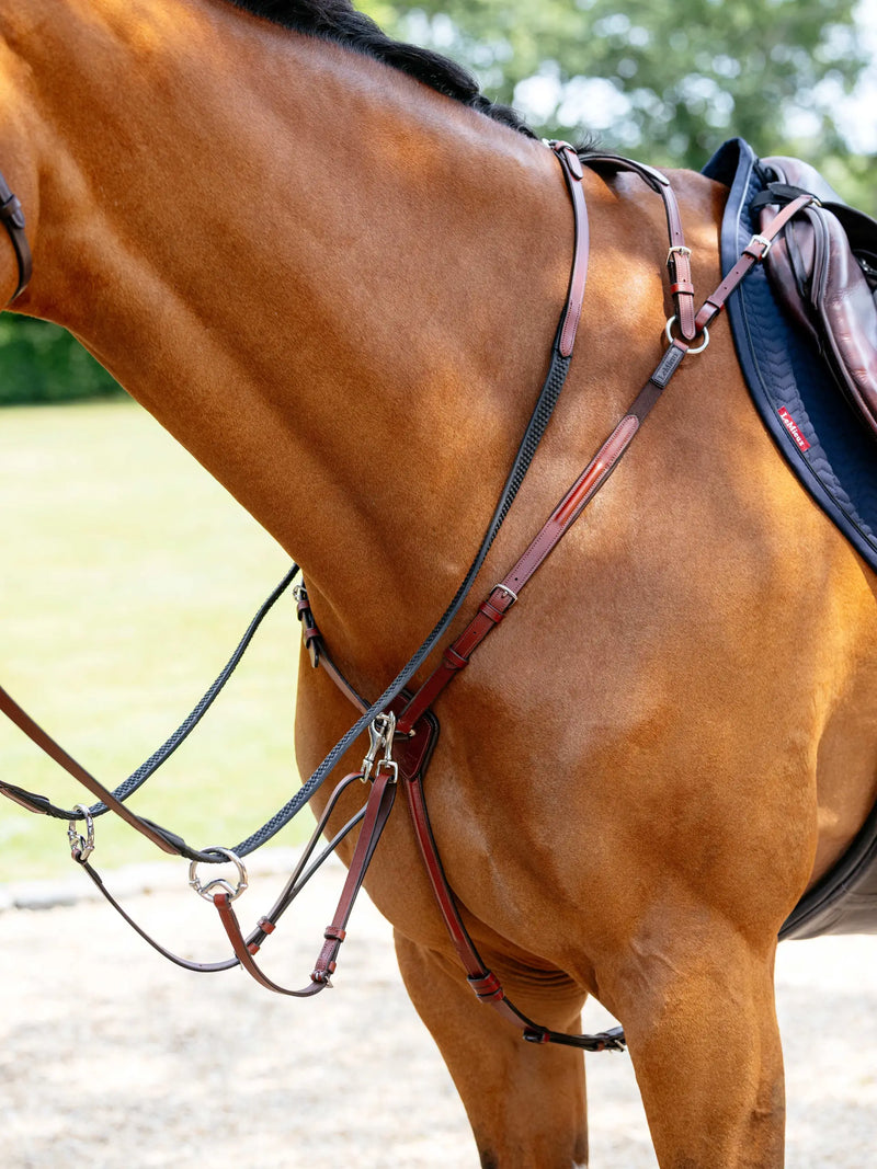LeMieux Breastplate (D Ring Attachment) with Detachable Martingale