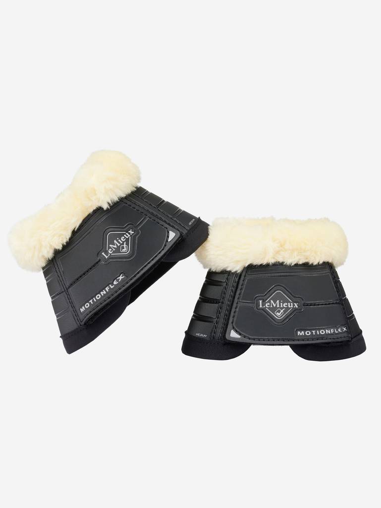 LeMieux Motionflex Over Reach Boot with Faux Fur Black/ Natural