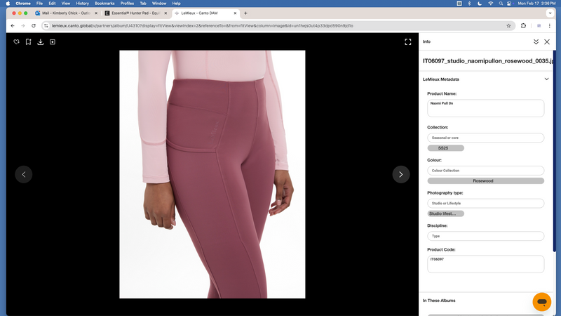 Lemieux Naomi Pull On Breech SS25