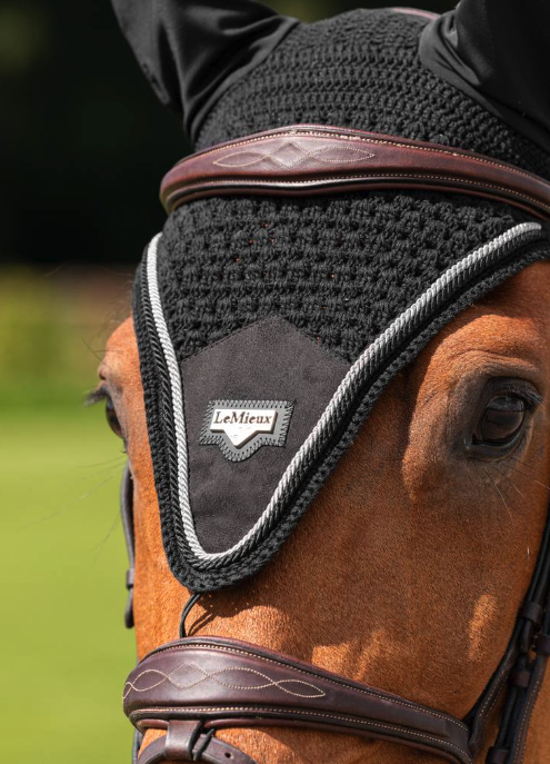 Voile à Mouche / Bonnet D'oreille Pour Cheval Le Mieux Mocha Spectrum - Taille XL - Marron
