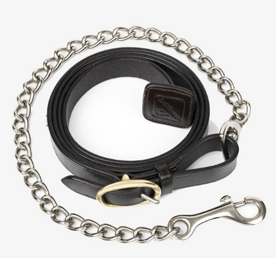 LeMieux Leather Trot Up Lead with Chain