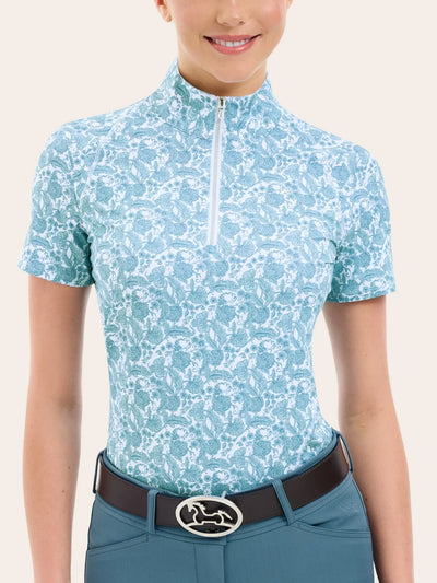 R.J. Classics Ladies Lucy 1/4 Zip SS Shirt SS25