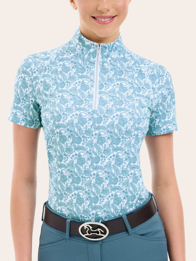 R.J. Classics Ladies Lucy 1/4 Zip SS Shirt SS25
