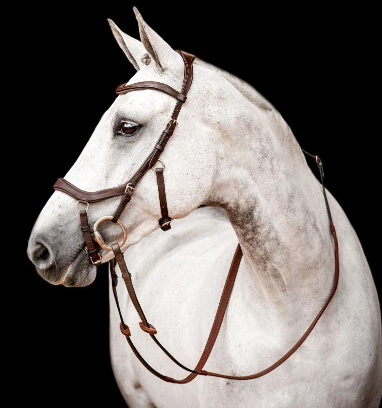 Horseware Micklem Competition Bridle with Rubber Reins