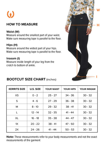 Kerrits Ladies Microcord Extended Knee Patch Bootcut Riding Pant FW25