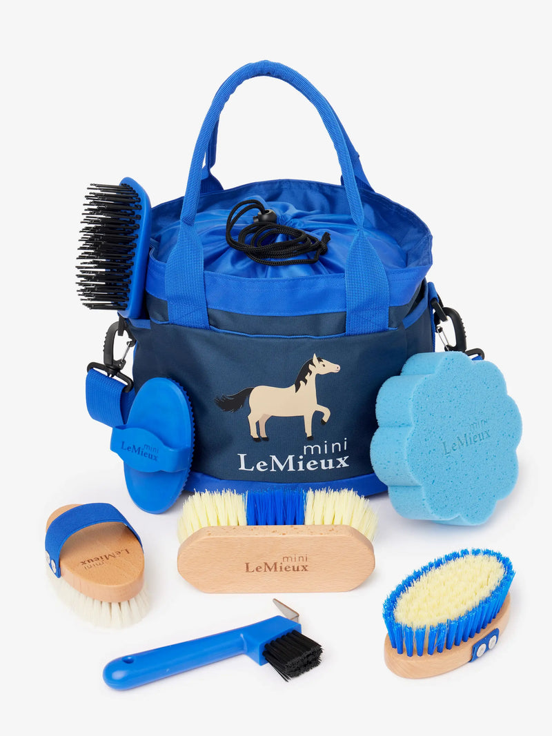 LeMieux Mini Grooming Set with Bag Benetton Blue