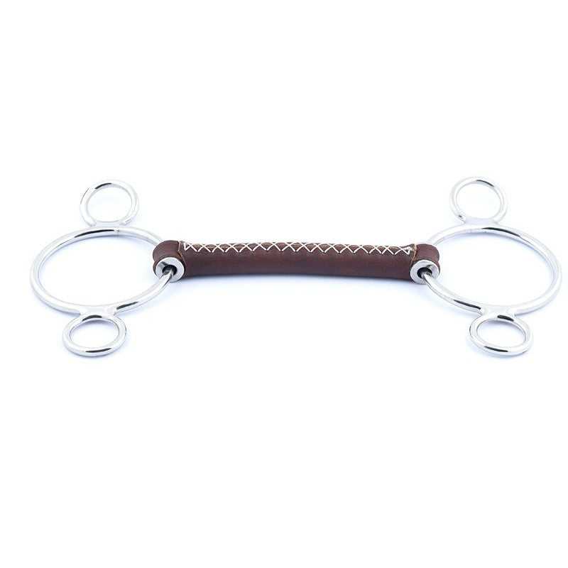 Jumpin Pessoa Round Leather Bit