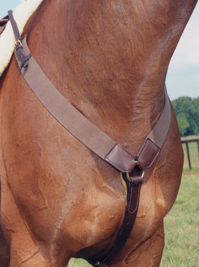 Ovation Elite 3 Point Elastic Breastplate, Horse Size