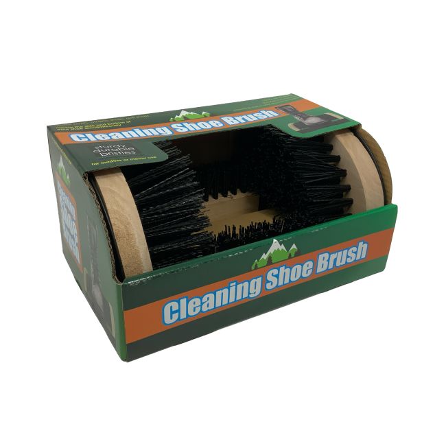 Heavy Duty Wooden Boot and Shoe Cleaning Brush