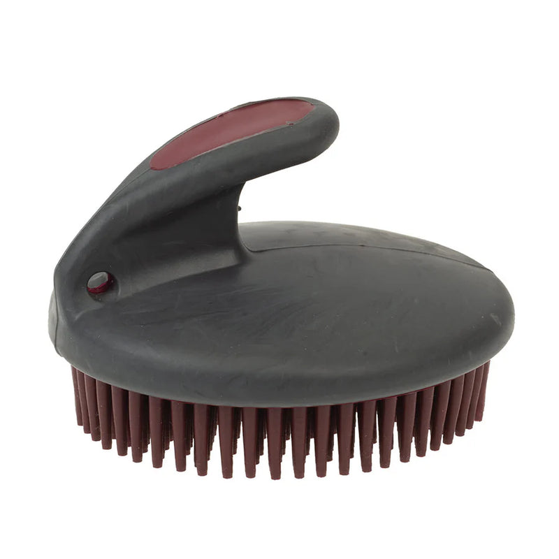 Weaver Palm Held Fine Curry with Small Rubber Bristles