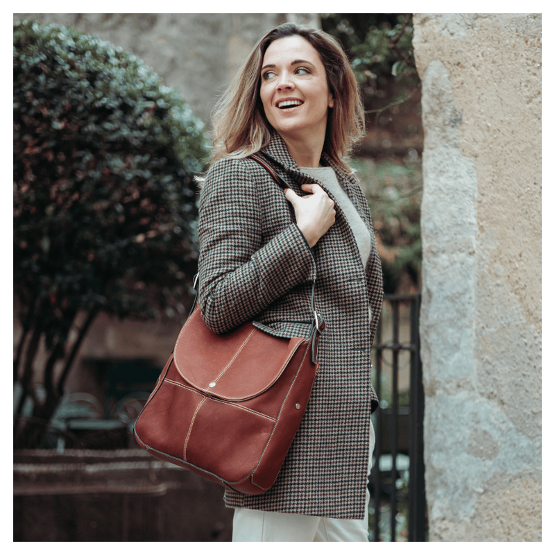Antares Small Milano leather shoulder bag