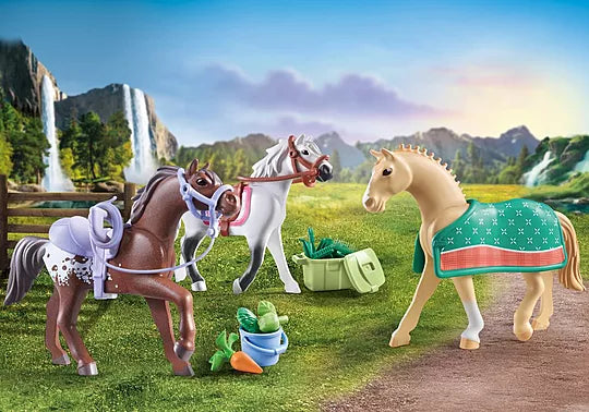 Playmobil Three Horse Set 71356