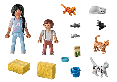 Playmobil Cat Family 71309