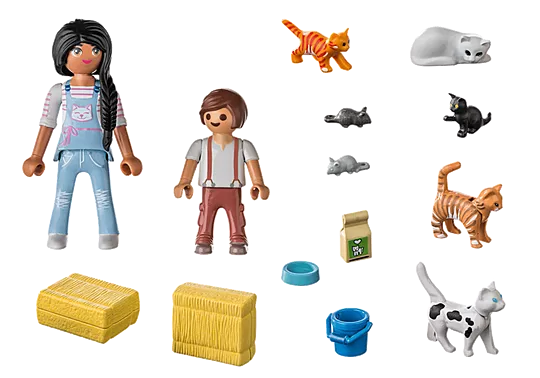 Playmobil Cat Family 71309