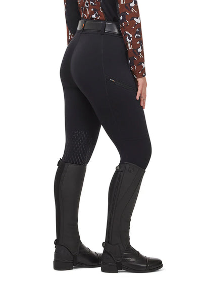 Kerrits Ladies Power Stretch Fleece Knee Patch Pocket Riding Tight