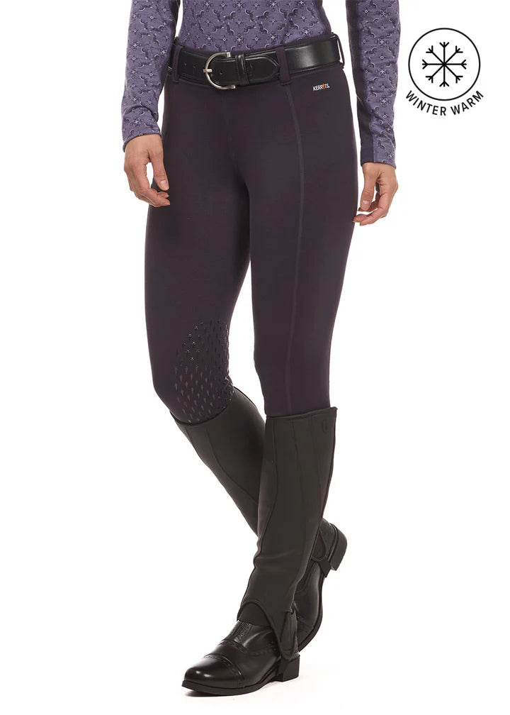 Kerrits Ladies Power Stretch Fleece Knee Patch Pocket Riding Tight