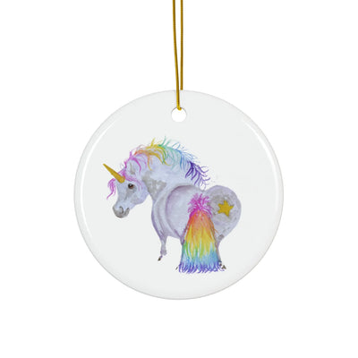 SonaEquestrian Adorable Chubby Ponies Holiday Ornament