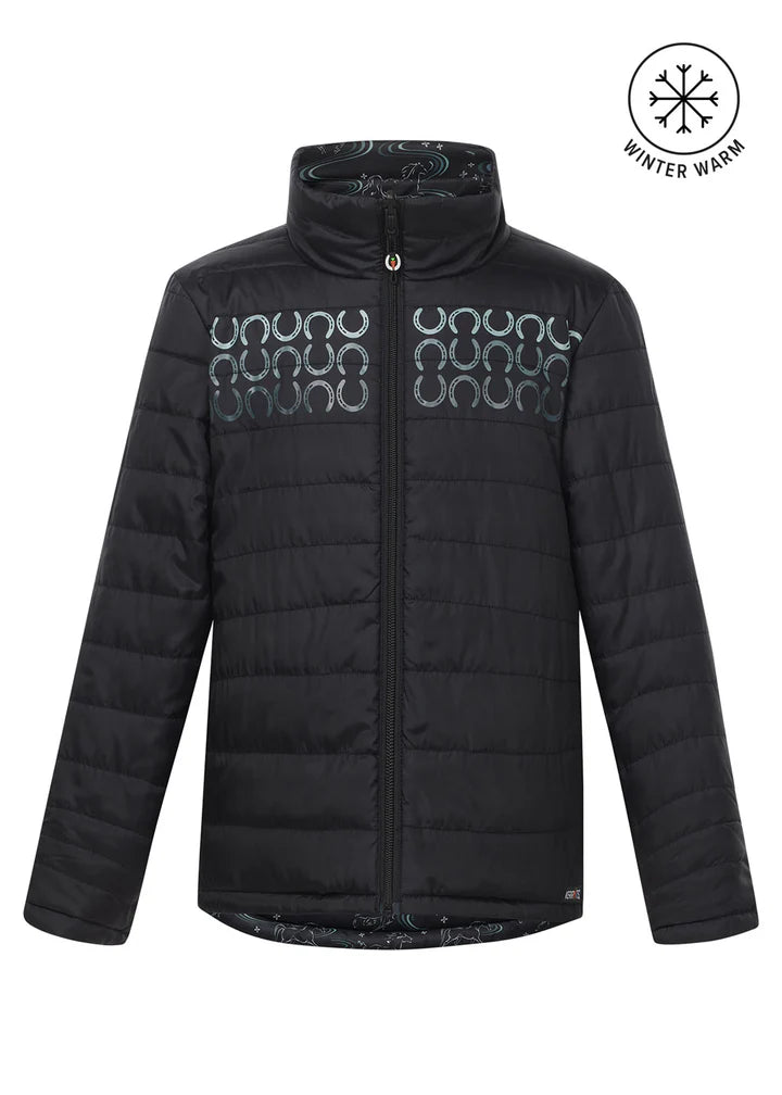 Kerrits Kids Ride the Wind Reversible Quilted Riding Jacket FW25
