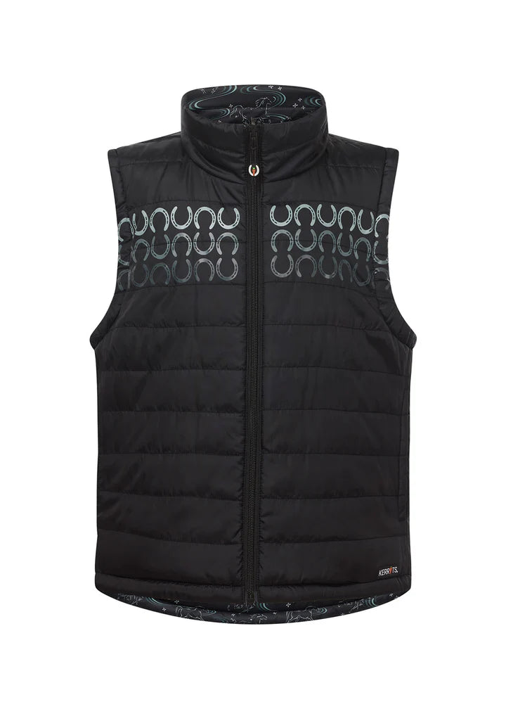 Kerrits Kids Ride the Wind Reversible Quilted Riding Vest FW25