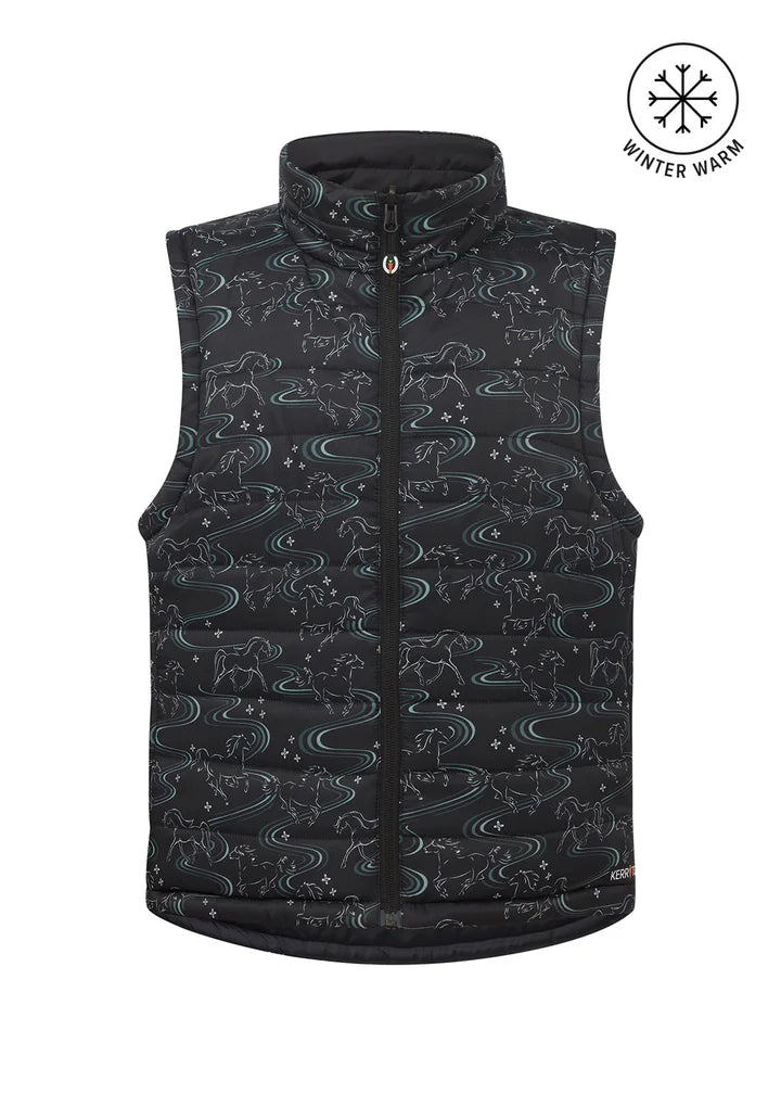 Kerrits Kids Ride the Wind Reversible Quilted Riding Vest FW25
