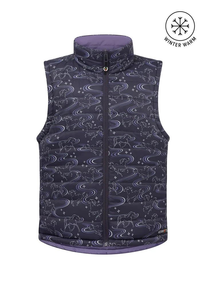 Kerrits Kids Ride the Wind Reversible Quilted Riding Vest FW25