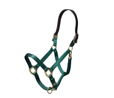 Shires Nylon Halter with Leather Crown