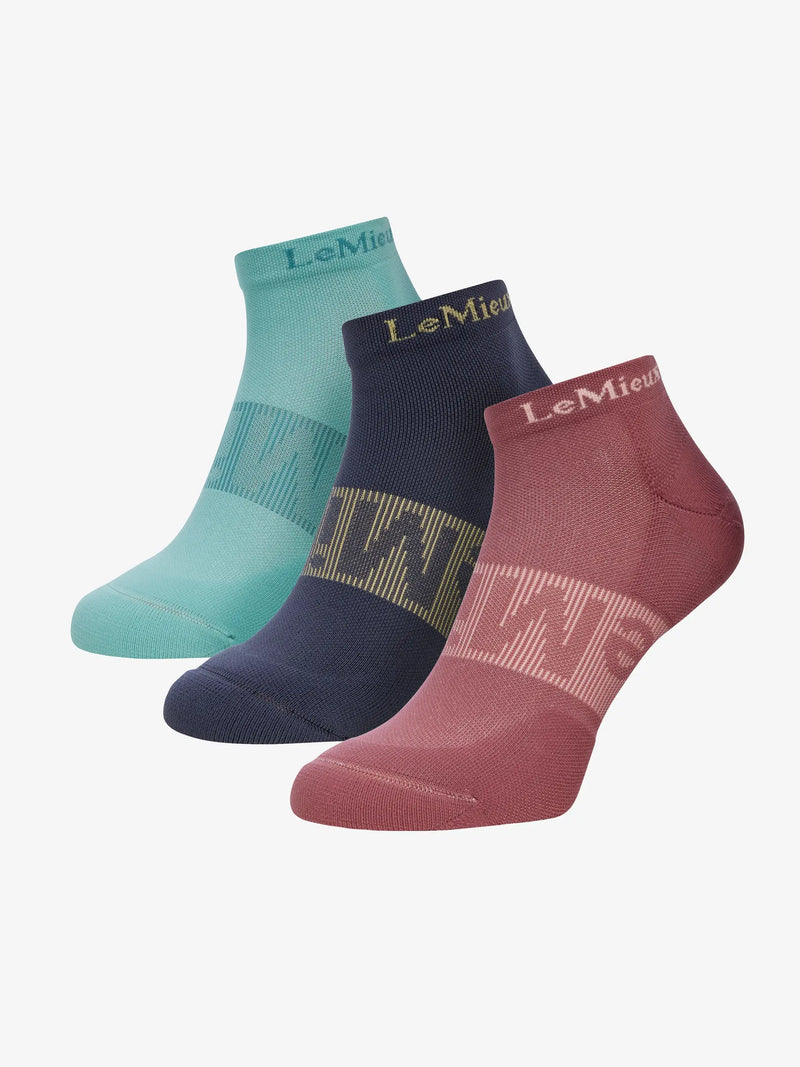 LeMieux Sneaker Socks 3 Pack SS25