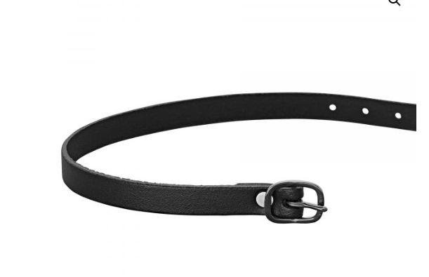Herm Sprenger Leather Spur Straps Black