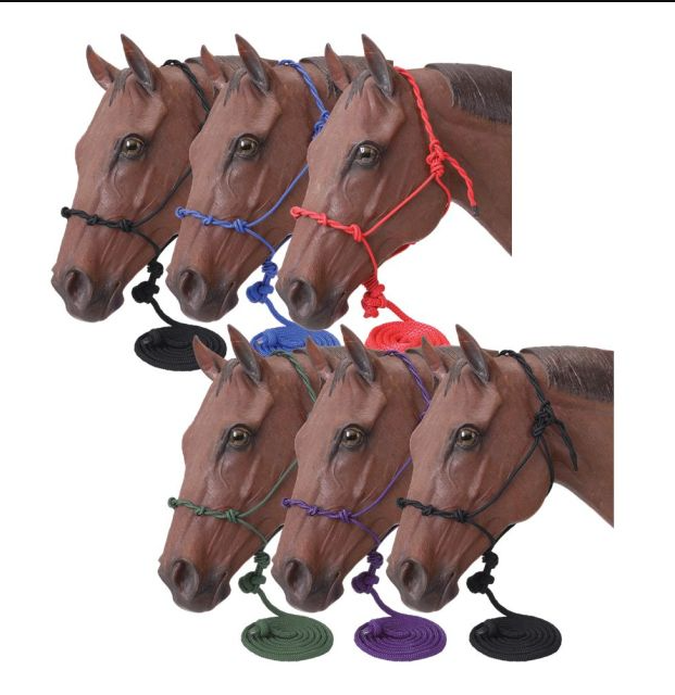 Tough1 Knotted Rope and Twisted Crown Training Halter – Fair Hill Saddlery